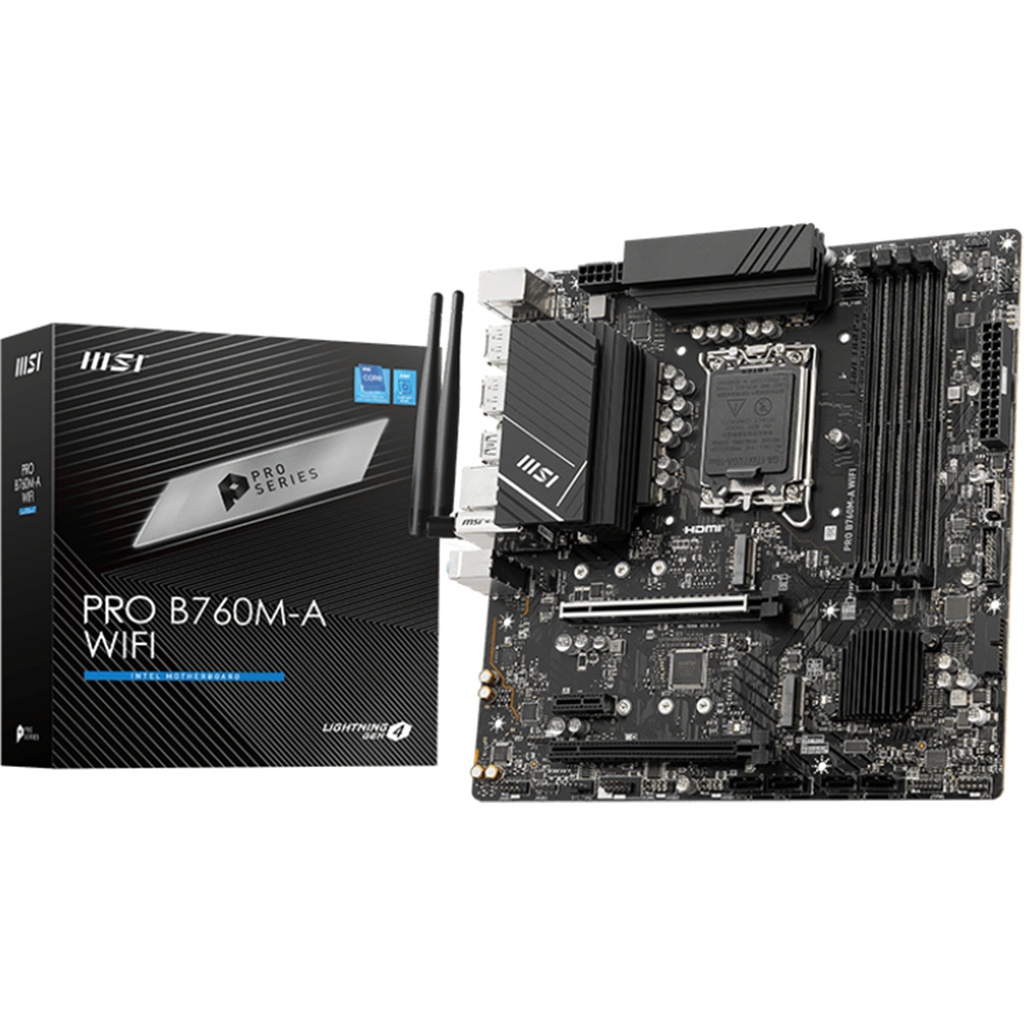 MSI B760M-A WIFI DDR5 mATX Gaming Motherboard