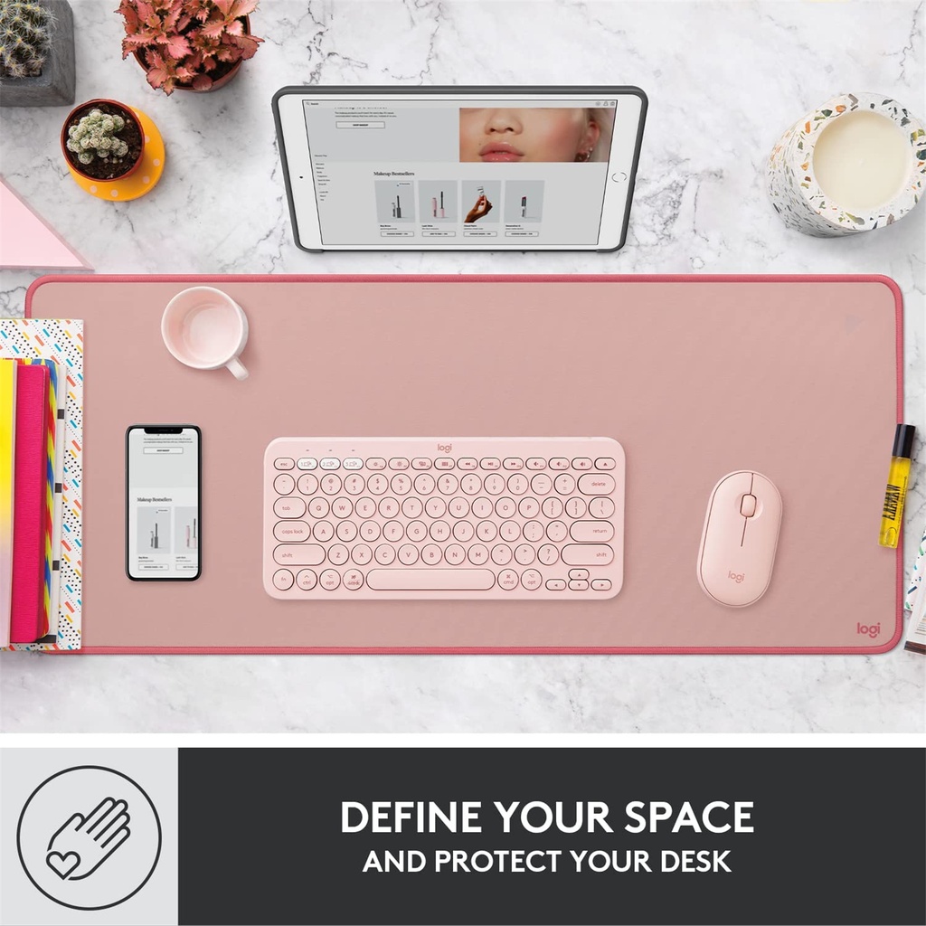 Logitech POP Desk Mat / Mousepad - Rose