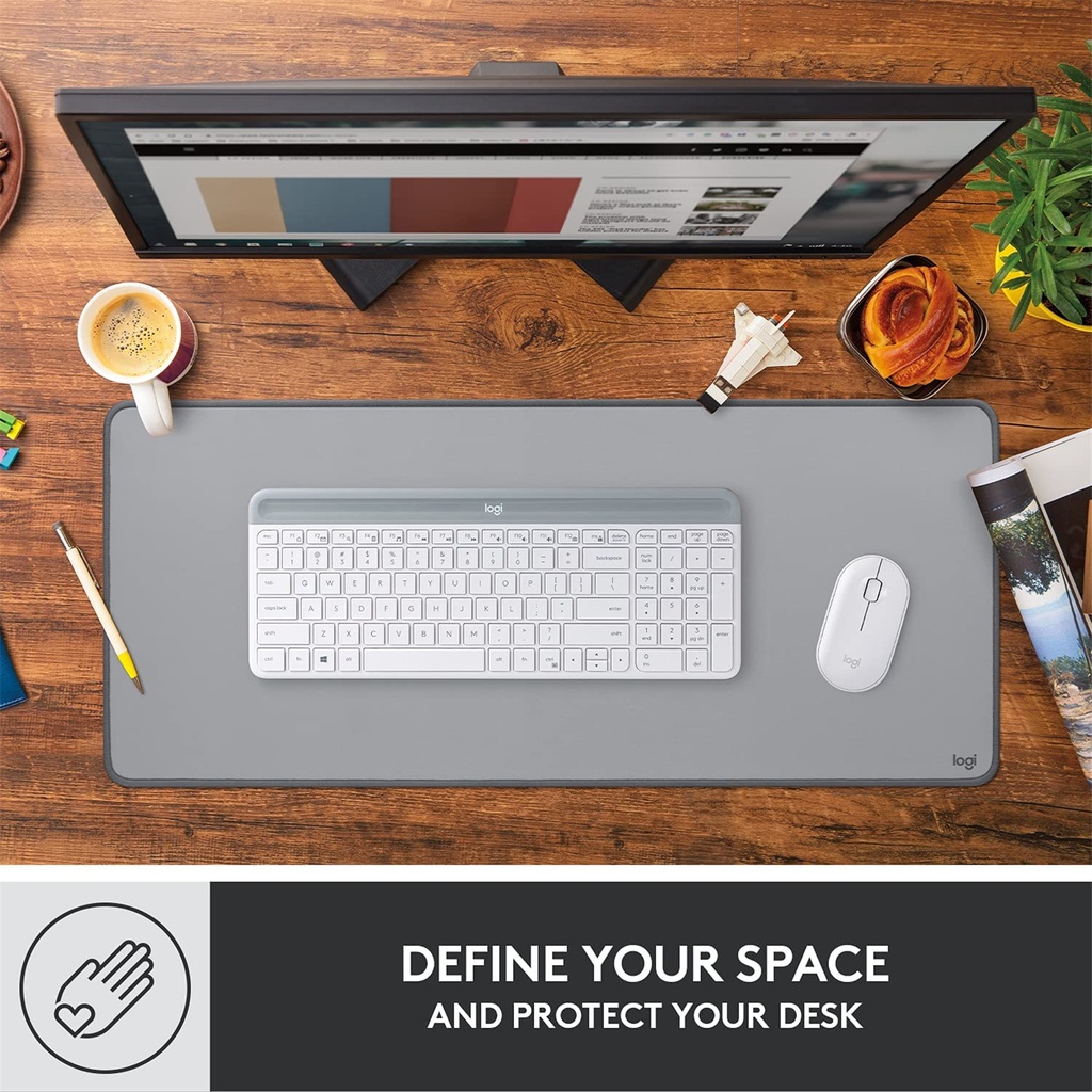 Logitech POP Desk Mat / Mousepad - Mild Grey