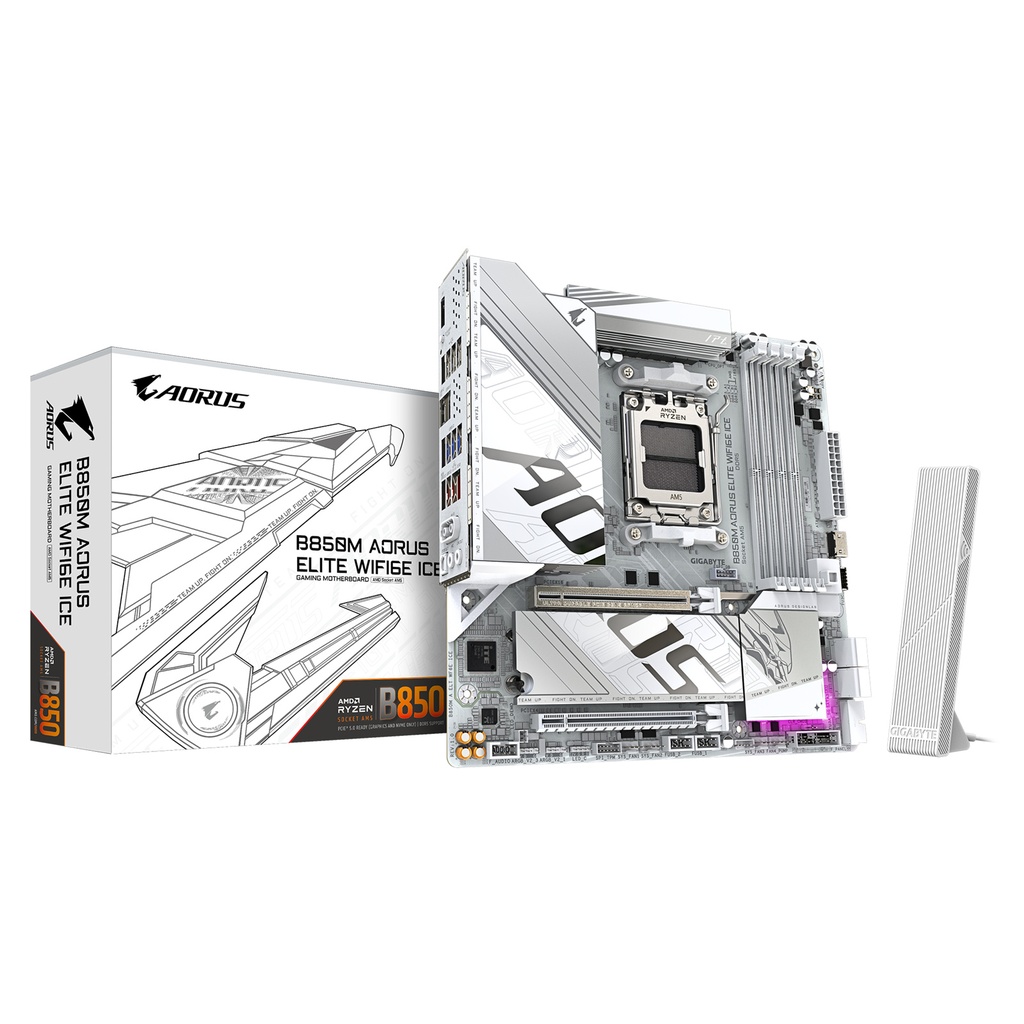 Gigabyte B850 Aorus ELITE WF6E ICE ATX Motherboard
