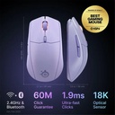 Steelseries Rival 3 Gen 2 Wireless Optical Gaming Mouse - Lavender