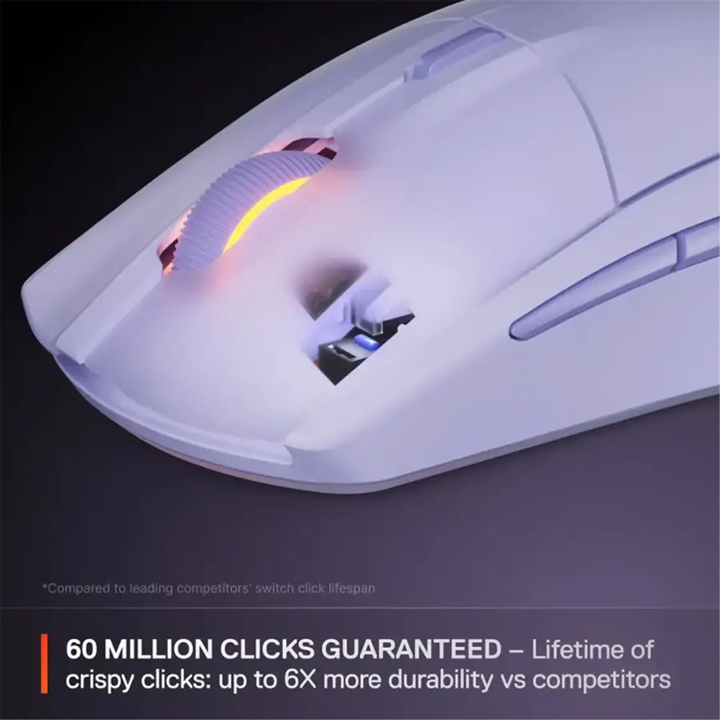 Steelseries Rival 3 Gen 2 Wireless Optical Gaming Mouse - Lavender
