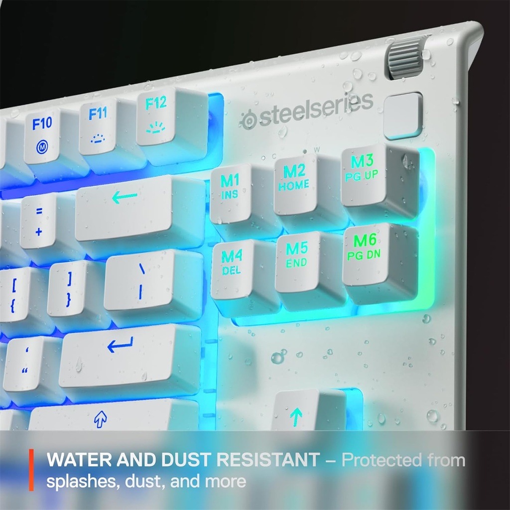 SteelSeries Apex 3 TKL Gaming Keyboard - White (US)
