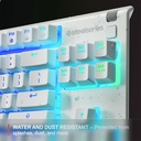 SteelSeries Apex 3 TKL Gaming Keyboard - White (US)
