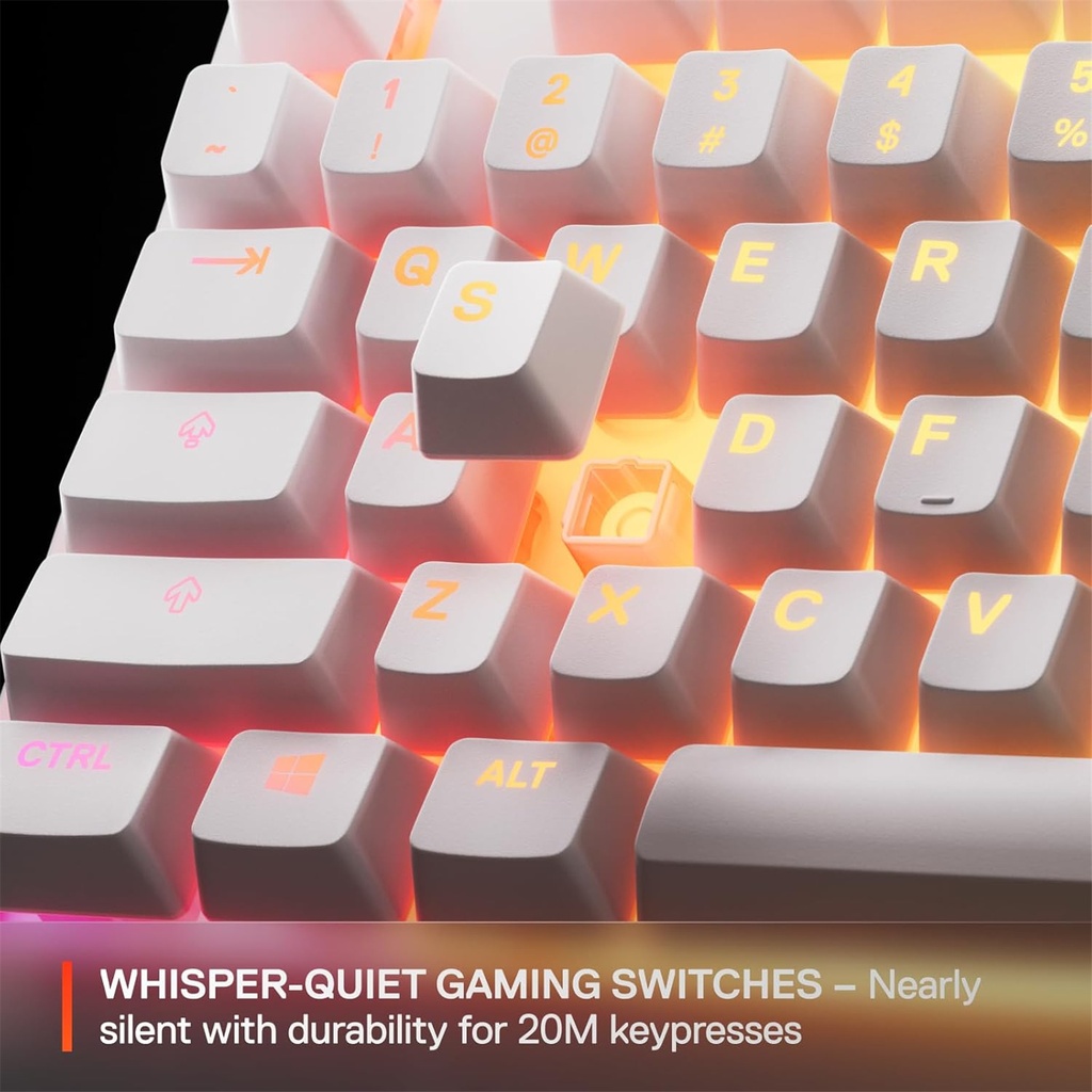 SteelSeries Apex 3 TKL Gaming Keyboard - White (US)