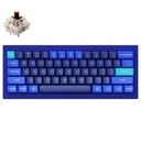Keychron Q4-J3 60% Layout 61 Key Blue Frame Gateron G Pro Brown Switch RGB Hot-Swap Wired Keyboard