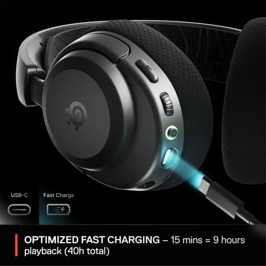 SteelSeries Arctis Nova 3PW Black Wireless Headset