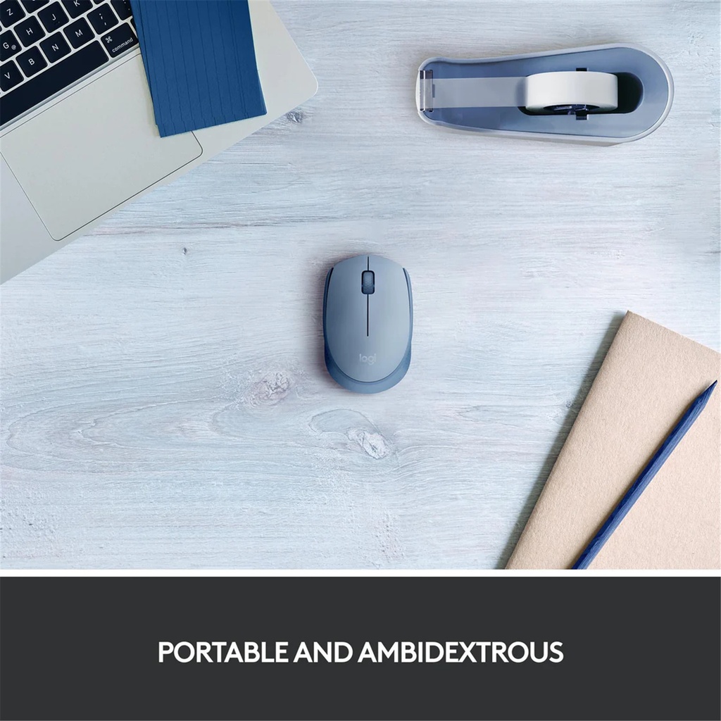 Logitech M171 Wireless Mouse - Blue Grey