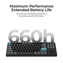 Keychron Q3 Ultra 8K Wireless Black Silk POM Switch BANANA Custom Mechanical Keyboard