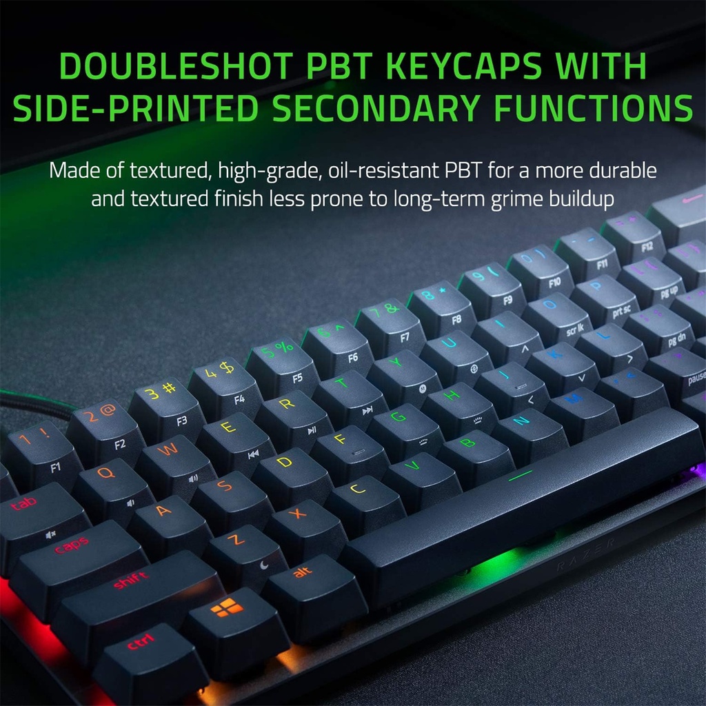 RAZER HUNTSMAN MINI - 60% OPTICAL GAMING KEYBOARD (LINEAR RED SWITCH)