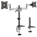 Aluminum LCD VESA Desk Mounts for LCD Screen Size 13"-27" (dual)
