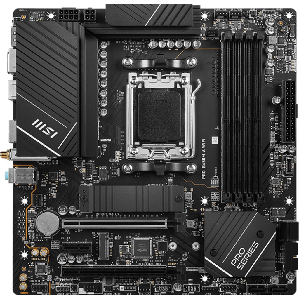 MSI PRO B650M-A WIFI mATX Motherboard AM5