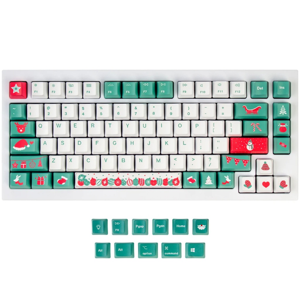 Keychron Keycap Set Christmas Tree PBT Dye-Sub ANSI OEM US Q1 / Q2 / K2 / K6