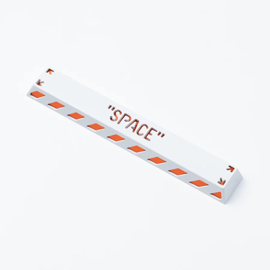 Keychron Spacebar key Keycap (6.25u) White and Orange