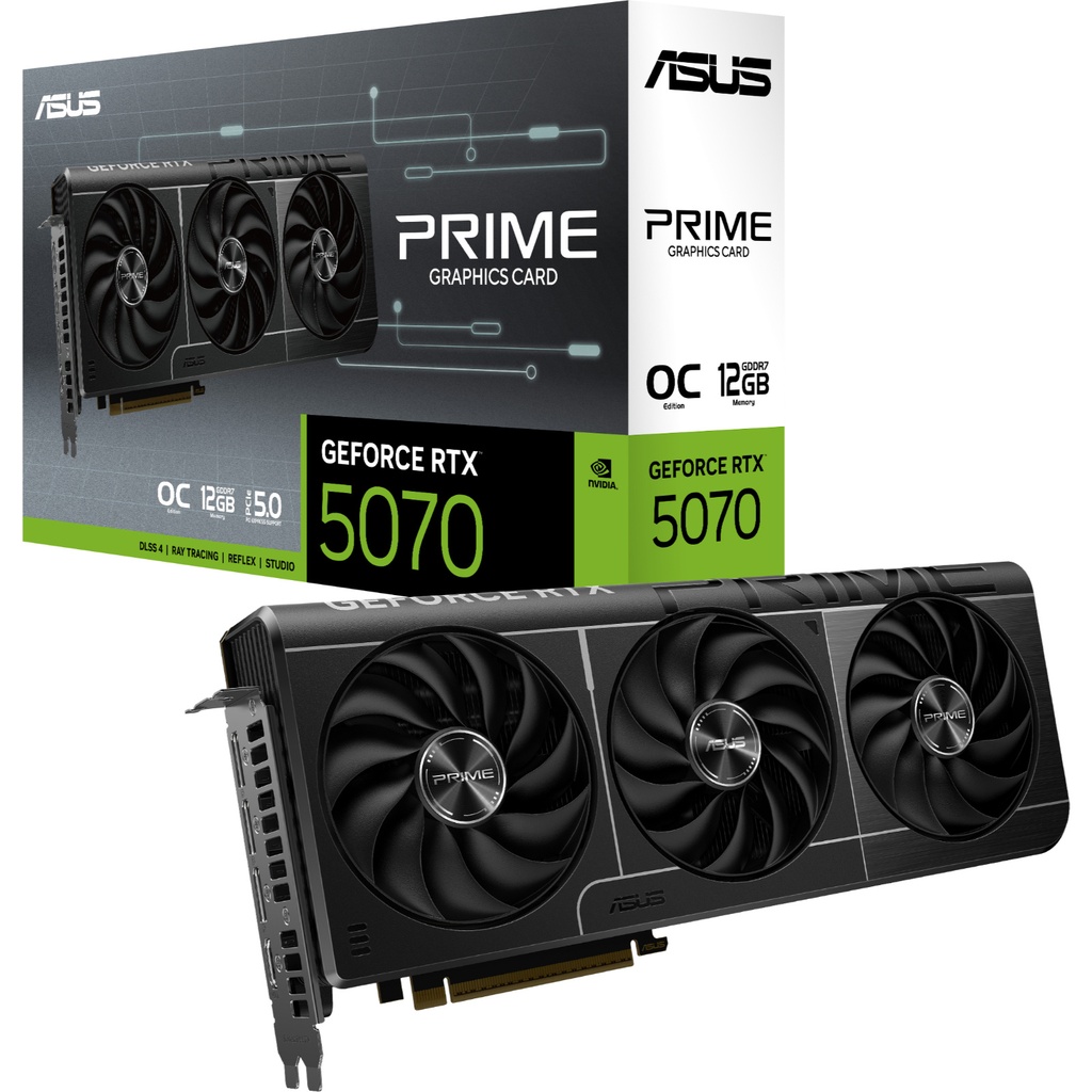 ASUS PRIME NVIDIA GeForce RTX 5070 OC 12GB GDDR7 Graphics Card
