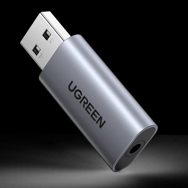 UGREEN USB to Audio Jack USB External Sound Card 3.5mm Audio Adapter