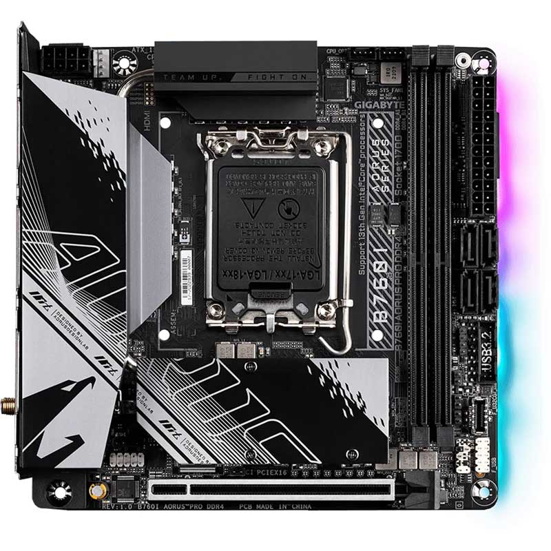 Gigabyte B760I AORUS PRO DDR4 ITX Gaming Motherboard