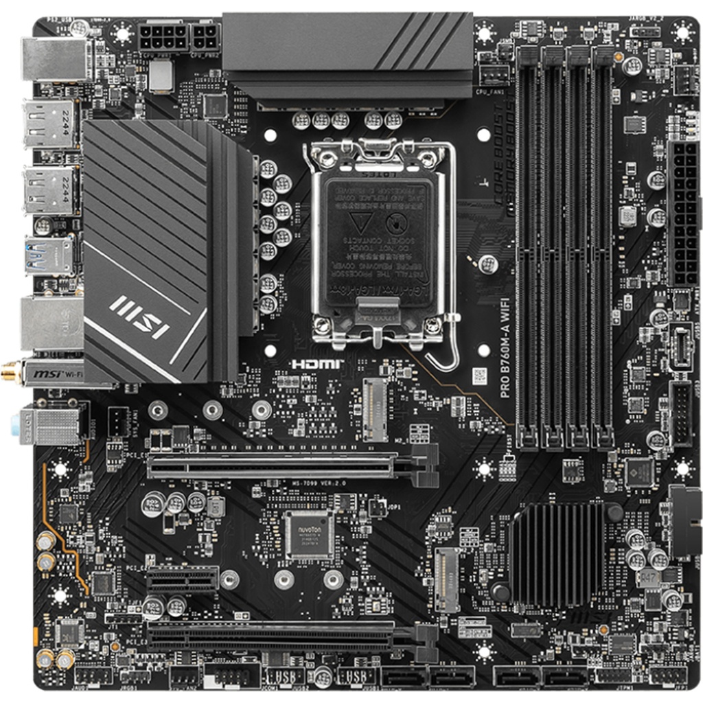MSI B760M-A WIFI DDR5 mATX Gaming Motherboard