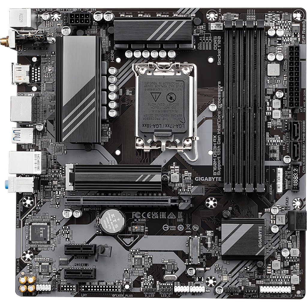 Gigabyte B760M DS3H AX DDR5 mATX Motherboard