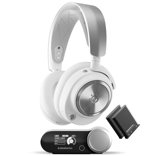 [61524] SteelSeries Arctis Nova Pro Wireless Gaming Headset - White