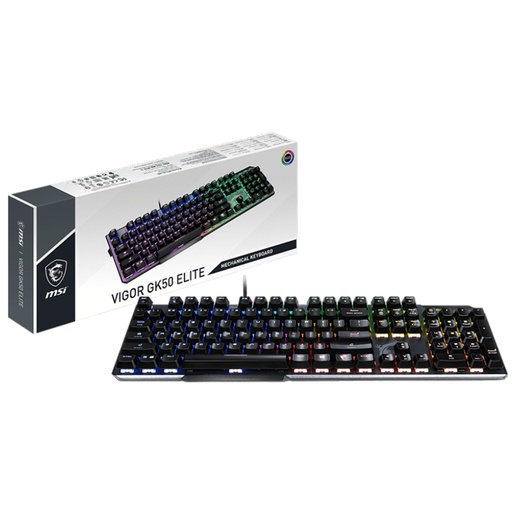 [S11-04US206-CLA] MSI Vigor GK50 Elite RGB Mechanical Gaming Keyboard - Kailh Box White