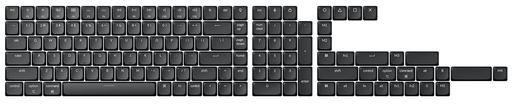 [KEYC-JM-209] Keychron JM-209 Low Profile ABS LSA Full Keycap Set - White on Black