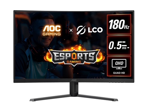 [CQ32G4E /79] AOC CQ32G4E 31.5" QHD 180Hz Curved R1500 Gaming Monitor