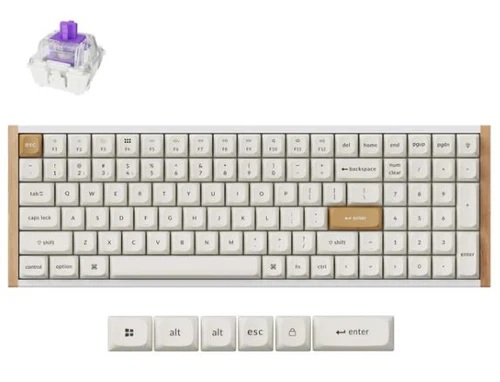 [KEYC-K4H-Q1] Keychron K4 HE Wireless Magnetic Switch Special Edition White Gateron Double-Rail Magnetic Nebula Switch Custom Keyboard